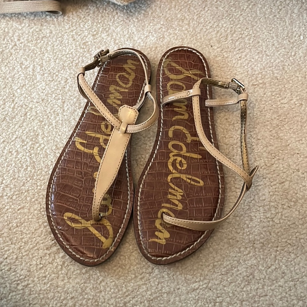 Same Edelman tan sandals